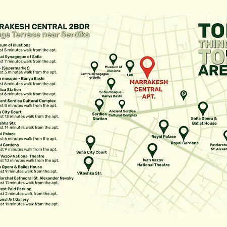 Appartement Marrakech 2bdr W Huge Terrace Near Serdika